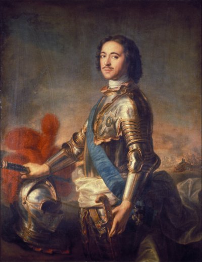 Ritratto dello Zar Pietro il Grande di Russia (Pietro I: 1672 - 1725) di J. M. Natier da Unknown